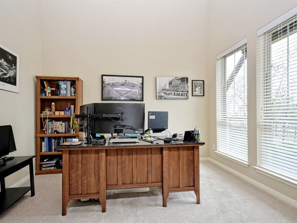 main level oversized office